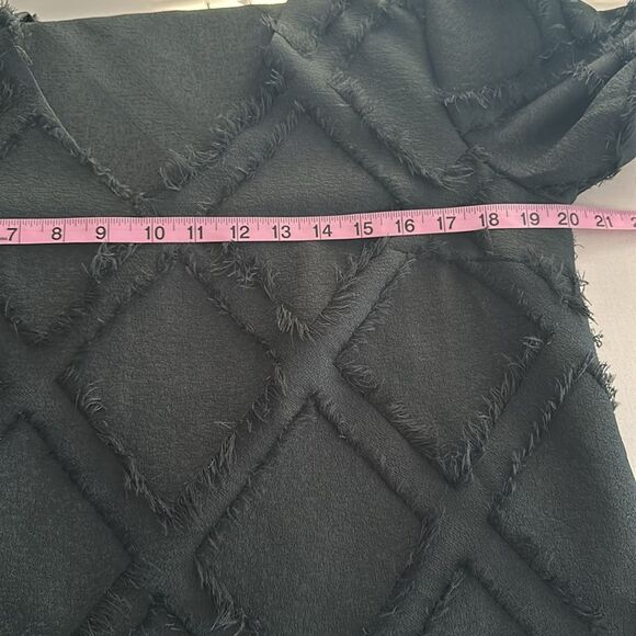 Ottod'ame Edie Sedgwick Green Diamond Fuzzy Frill Dress Made in Italy Size 10 - Picture 7 of 15